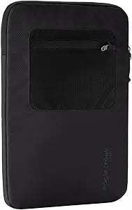 Eagle Creek Pack-It E-Tools Laptop Sleeve for Protecting Tech - External Zippered Mesh Pocket - Impact Resistant - Soft Fleece Lining - Easy Carry Attachment Loops - Black - 14