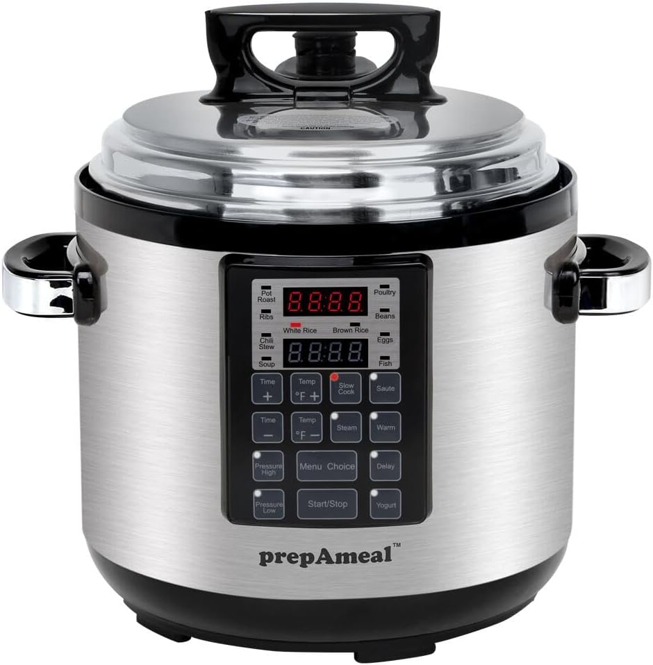 9-in-1 Electric Pressure Cooker 6QT Multi-Functional Programmable Non-Stick Pot, Slow Cooker, Rice, Steamer, Saut , Yogurt Maker, Warmer, 6 Quart