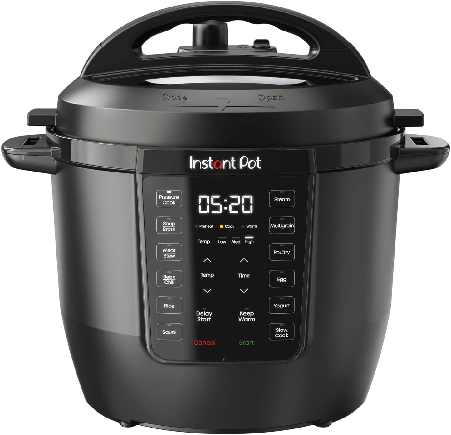 Instant Pot 6QT RIO, 7-in-1 Electric Multi-Cooker, Pressure Cooker, Slow Cook, Rice, Steamer, SautÃ©, Yogurt & Warmer, Black, 6 Quarts