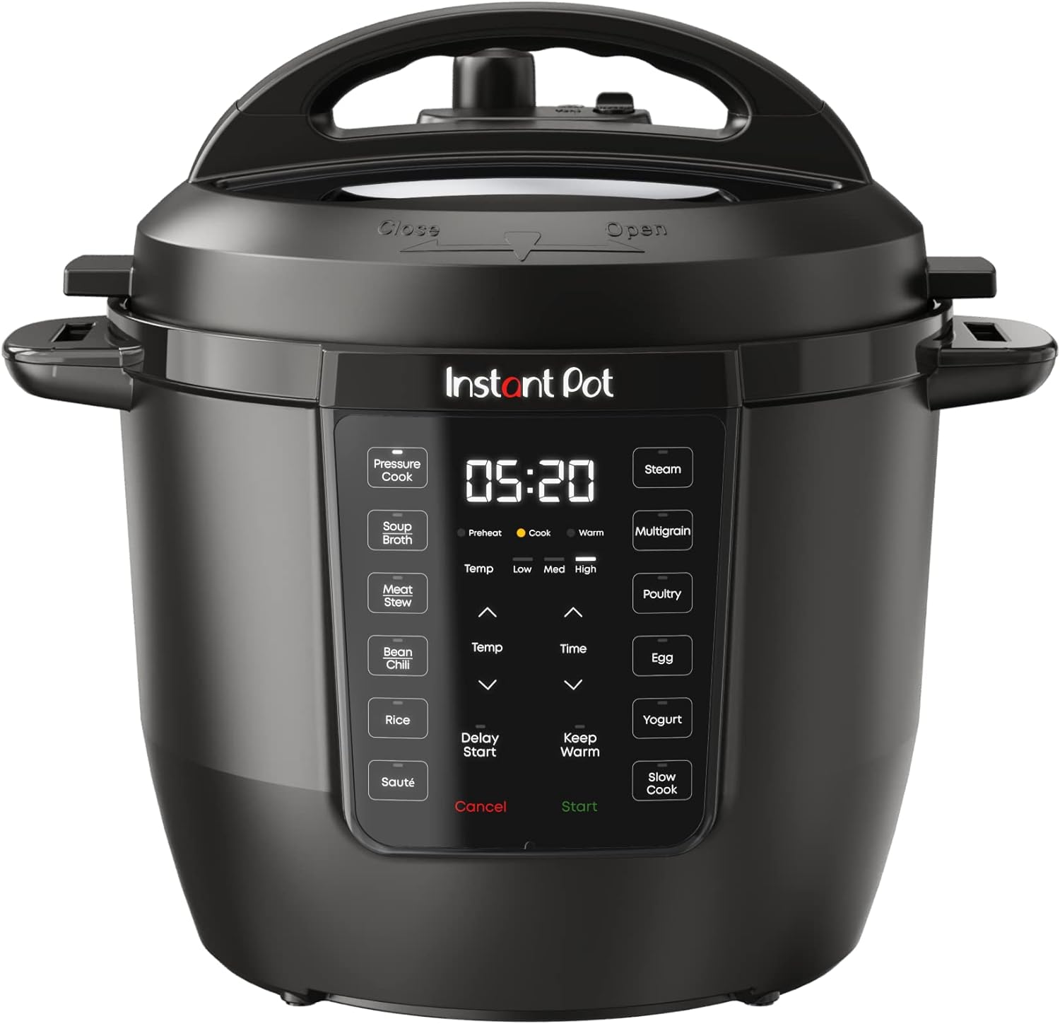 Instant Pot 6QT RIO, 7-in-1 Electric Multi-Cooker, Pressure Cooker, Slow Cook, Rice, Steamer, SautÃ©, Yogurt & Warmer, Black, 6 Quarts