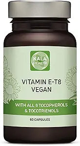 Unique Vegan Formula with All 8 Tocopherols and Tocotrienols Vitamin E â€“ Contains no PAHâ€™s, Heavy Metals, Contaminants or Preservatives - Certified Sustainable - Hair, Scars and Skin (60)