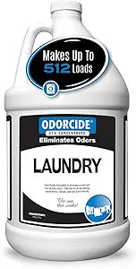 Odorcide 1 Gallon Concentrated Laundry Odor Eliminator for Strong Odor, All Laundry Uses Safe, Non-Enzymatic Odor Neutralizer Laundry Odor Remover for Smoke, Sweat & Pet Odors (1 Gal)