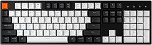 Keychron C2 Full Size Wired Mechanical Keyboard for Mac, Hot-swappable, Gateron G Pro Brown Switch, White Backlight, 104 Keys ABS keycaps Gaming Keyboard for Windows,Type-C Braid Cable