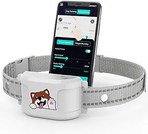 GPS Dog Collar with Wireless Electronic Boundary & Training No Subscription Needed,Smart Waterproof trainable Fence, App-Controlled Safe Zone, Outdoor Fence for Pets System