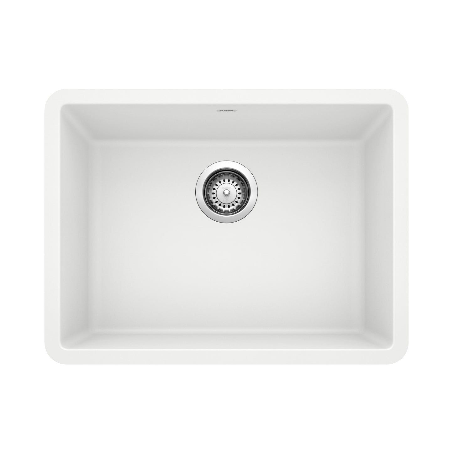 BLANCO Precis Silgranit Undermount 23.44-in x 17.75-in Granite Single bowl Kitchen Sink