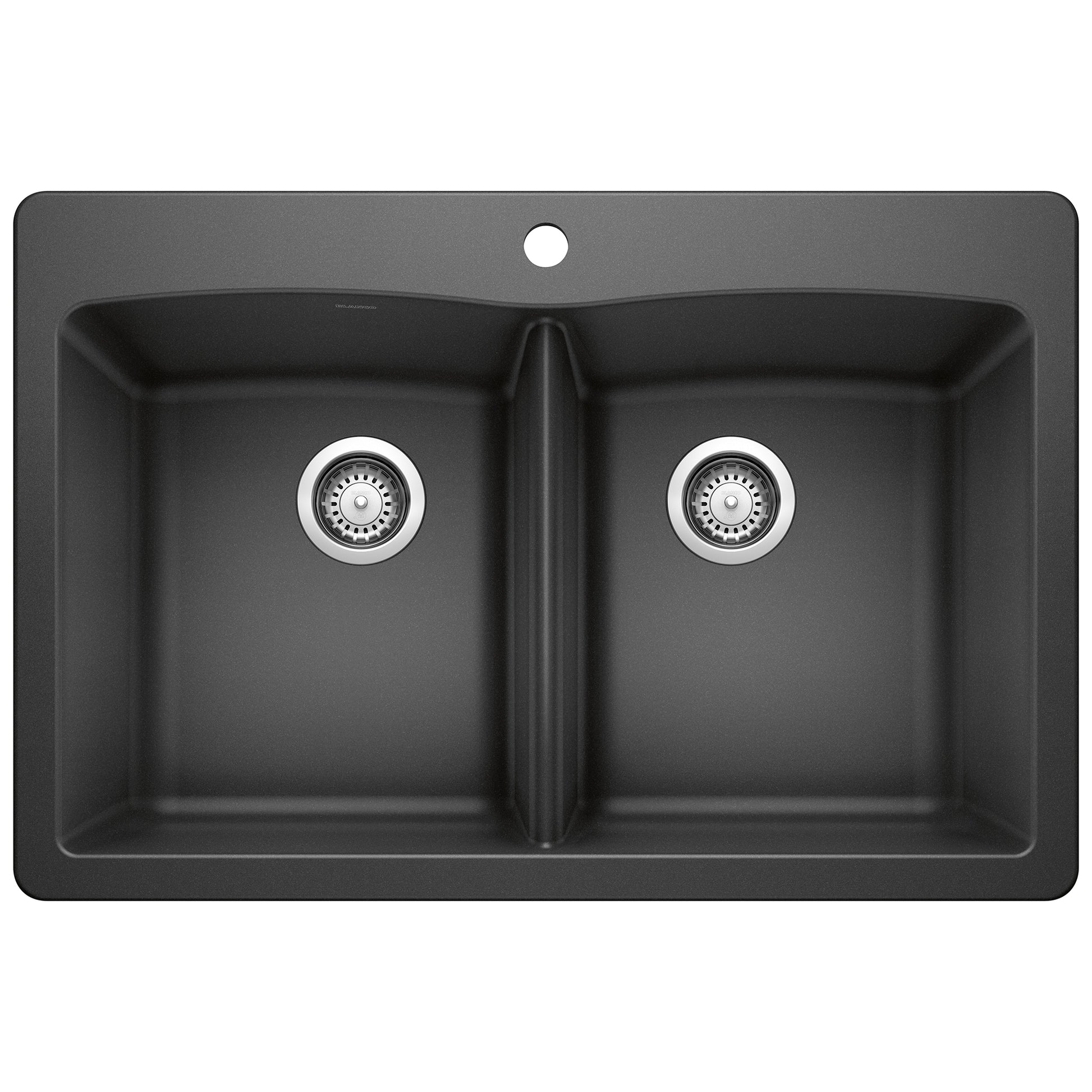 BLANCO Diamond Silgranit Drop-in or undermount 33.0-in x 22-in Granite Double equal bowl Kitchen Sink