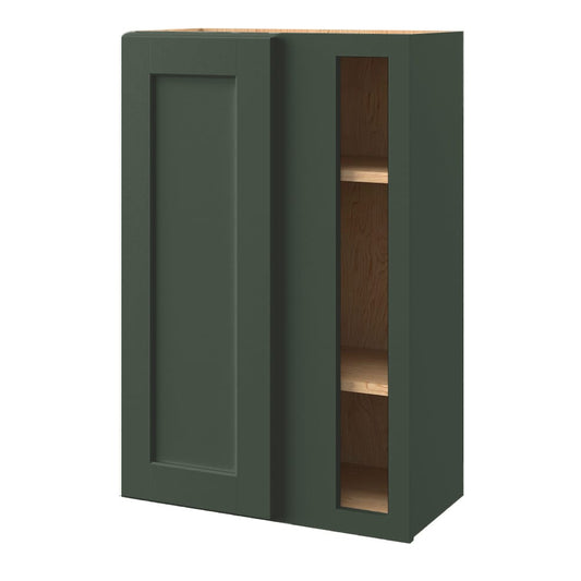 allen + roth Galway 24-in W x 36-in H x 12-in D Sage Blind Corner Wall Fully Assembled Cabinet Flat Panel