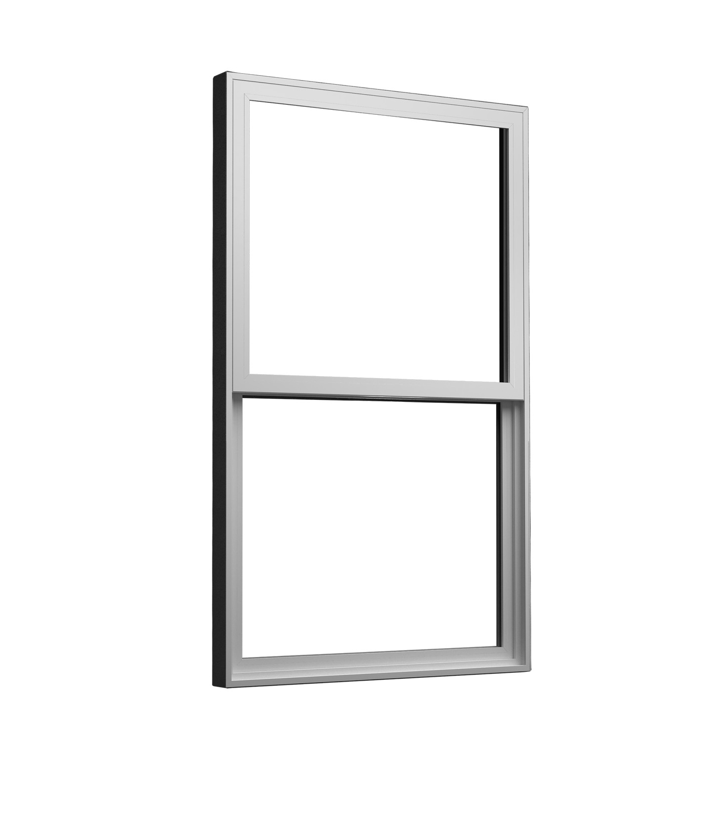 Milgard V300 Trinsic Series White Exterior Vinyl New Construction Single Hung Window Low-E argon Double Pane Glass (Half Screen Included)