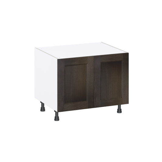 Hugo&Borg Montclaire 30-in W x 24.5-in H x 24.5-in D Chestnut Apron Front Sink Base Fully Assembled Cabinet Recessed Panel Shaker