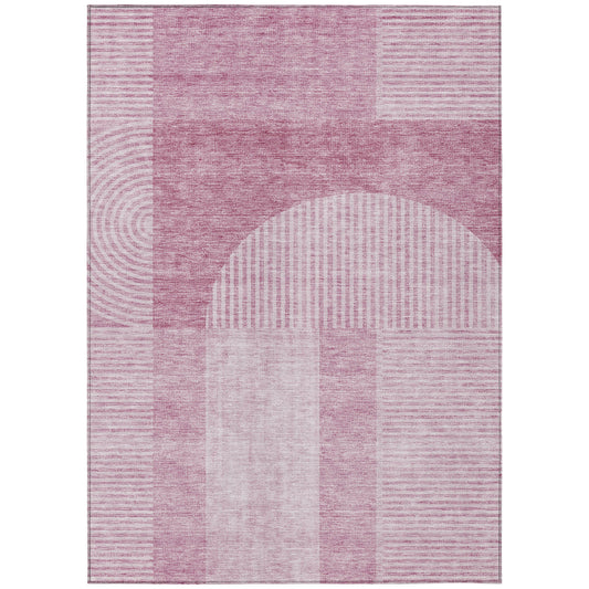 Addison Rugs Chantille ACN711BL 9 x 12 (ft) Polyester Blush Rectangular Indoor/Outdoor Geometric Machine washable Area rug