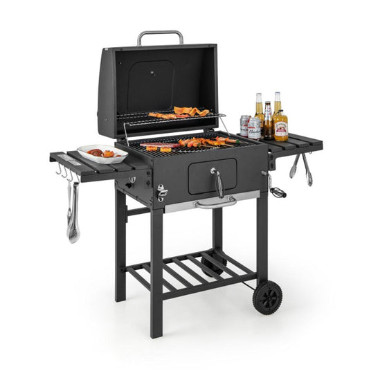 BABOOM 24-in W Black Charcoal Grill