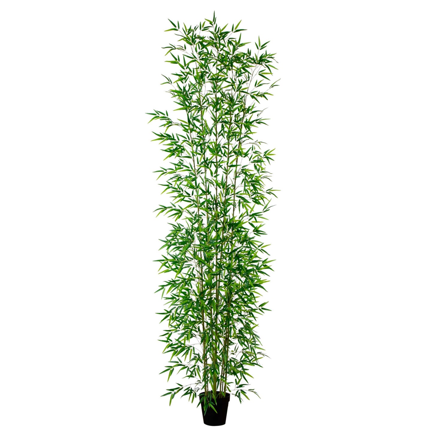 Nearly Natural 144-Inches Green Indoor Floor Bamboo Artificial tree