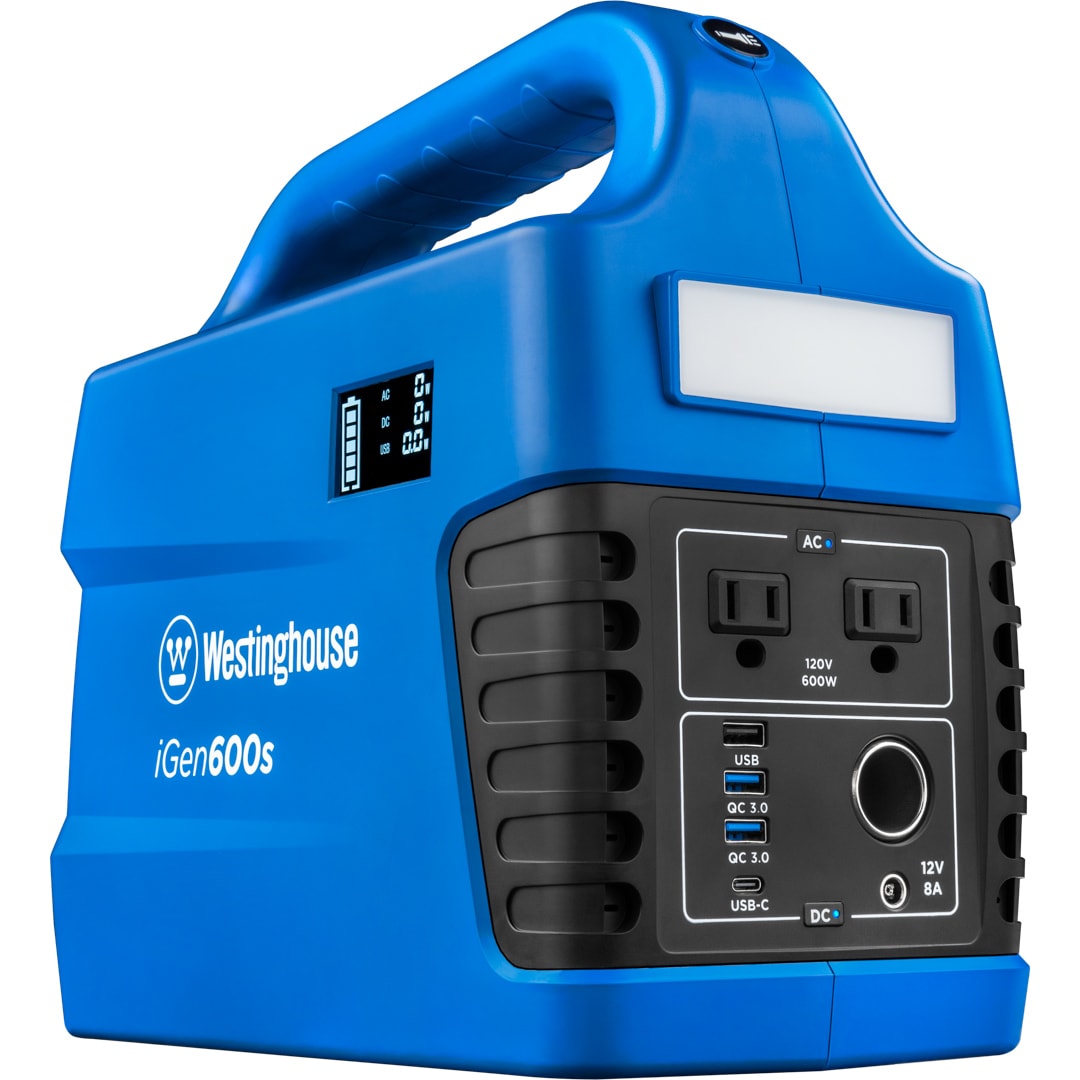Westinghouse 600-Rated/1200-Peak Watt Camping/RV Power Station 600 -Watts Portable Power Station