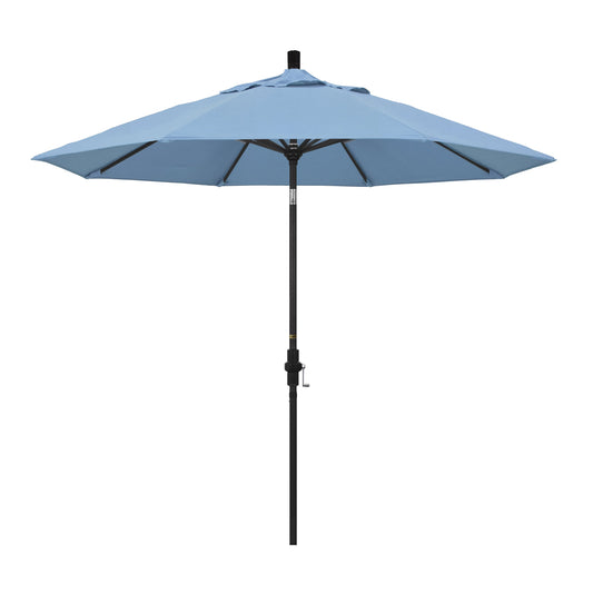California Umbrella 9-Feet Aluminum Blue Market Patio Umbrella