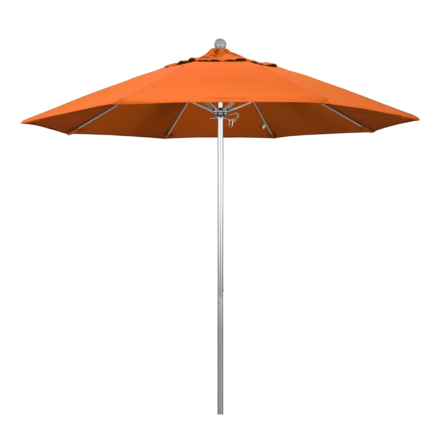 California Umbrella 9-Feet Aluminum Orange Market Patio Umbrella
