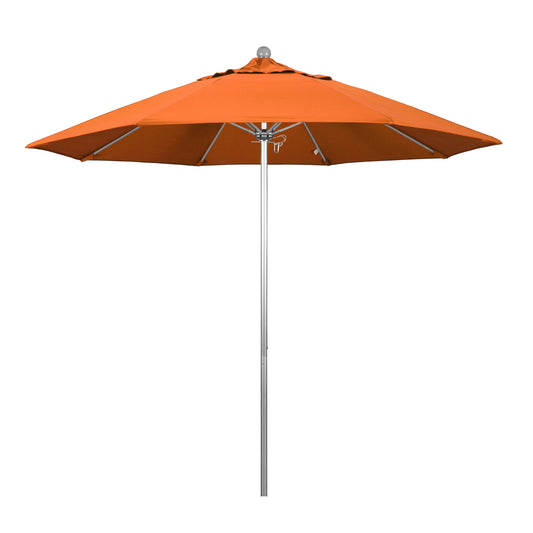 California Umbrella 9-Feet Aluminum Orange Market Patio Umbrella