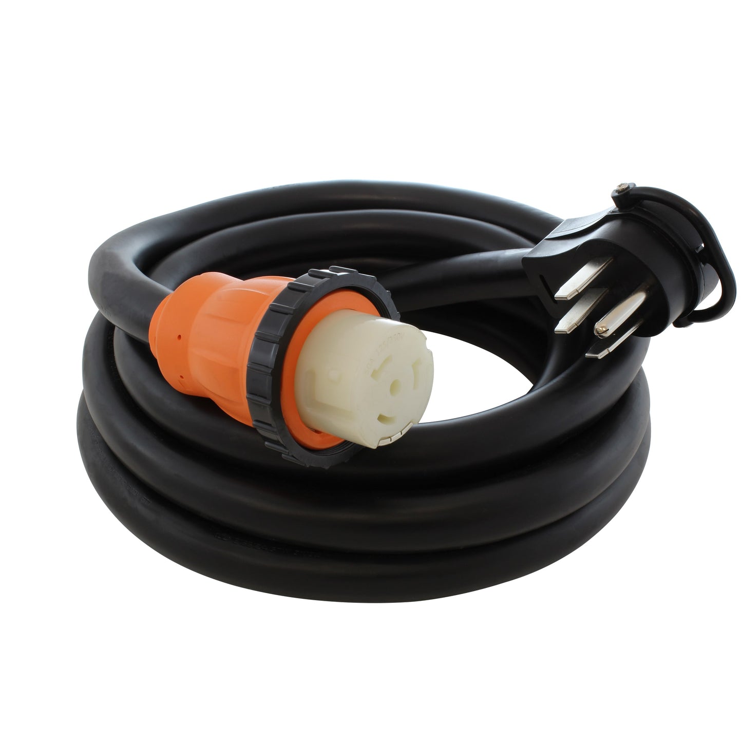 AC WORKS 40-ft 6 / 4 Heavy Duty 4 Prong Black Indoor/Outdoor Extension Power Cord