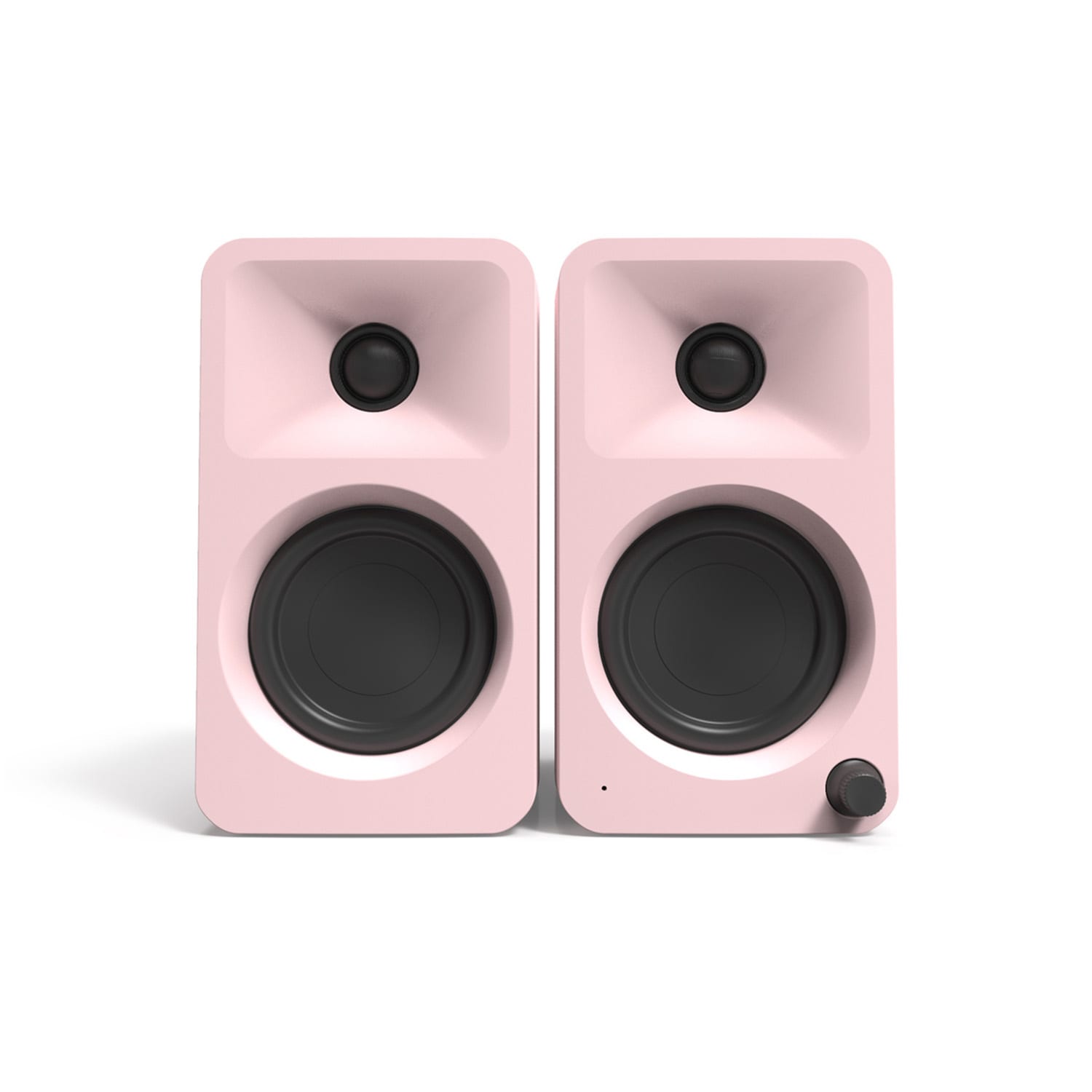 Kanto ORA 100 -Watt Bluetooth Indoor Computer Speaker in Pink 2 Speaker Set