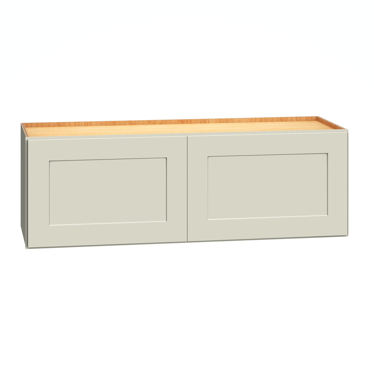 Diamond Express Jamestown 36-in W x 12-in H x 12-in D Icy Avalanche Wall Fully Assembled Plywood Cabinet Recessed Panel Shaker