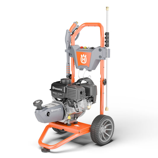 Husqvarna Control Touch 3600-PSI 2.5-GPM Cold Water Gas Pressure washer with 4 Spray Tips