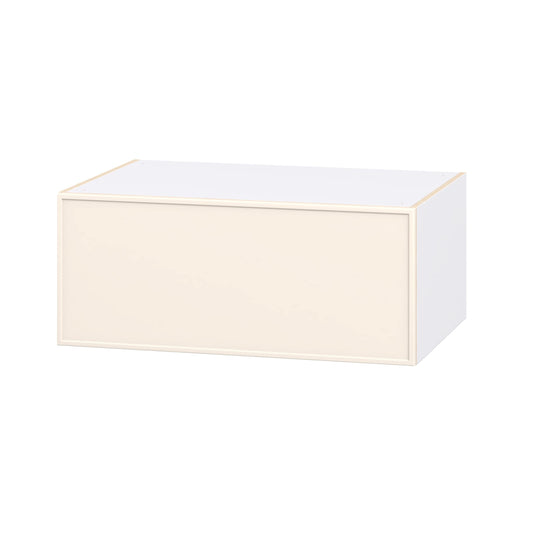 Hugo&Borg Chapel Hill 36-in W x 15-in H x 24.66-in D Washed Linen Wall Fully Assembled Cabinet Flat Panel Slim shaker