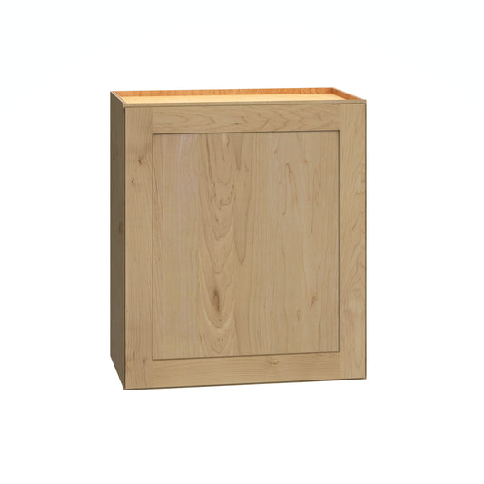 Diamond Express Jamestown 21-in W x 24-in H x 12-in D Coastline Brown Wall Fully Assembled Plywood Cabinet Recessed Panel Shaker