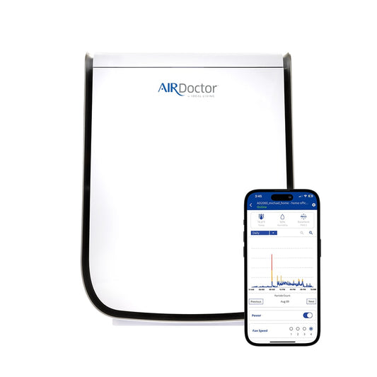 AirDoctor 2000 4 -Speed Smart Compatible White True HEPA Air Purifier (Covers: 610-sq ft )