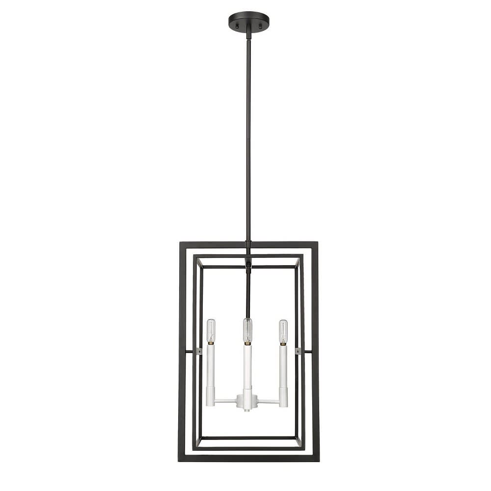Acclaim Lighting Milbank 4 - Light Black Transitional Incandescent Steel Pendant Light
