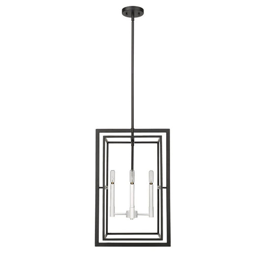 Acclaim Lighting Milbank 4 - Light Black Transitional Incandescent Steel Pendant Light