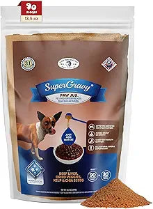 CLEAR CONSCIENCE PET Paw Jus SuperGravy Natural Dog Food Gravy Topper Hydration Broth Food Mix Human Grade Kibble Seasoning for Picky Eaters Gluten & Grain Free (13.5 Ounce (Pack of 1))