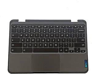 Replacement for Lenovo 300e Chromebook Gen 3 82J9 82JA Laptop Upper Top Cover Case Palmrest US Keyboard Touchpad Assembly Part 5M11C94743 5M11G97058(NO WFC Hole) LTE