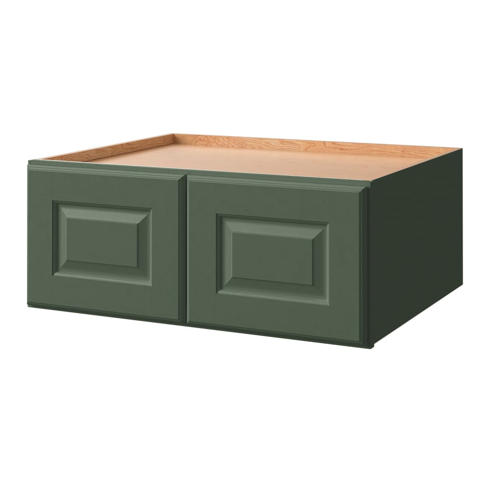 allen + roth Marston 30-in W x 12-in H x 24-in D Sage Wall Fully Assembled Cabinet Raised Panel Square
