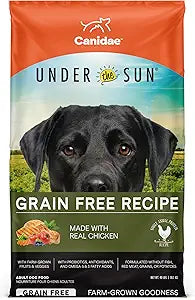 Canidae Under the Sun Premium Dry Dog Food For Puppies, Adults and Senior Dogs, Chicken Recipe, 40 Pounds, Grain Free