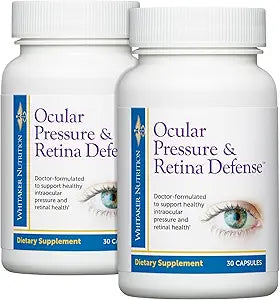 DOCTORS' PREFERRED Dr. Whitaker Ocular Pressure & Retina Defense Supplement to Support Healthy Intraocular Pressure Levels, Circulation & Eye Tissue (60 Capsules)
