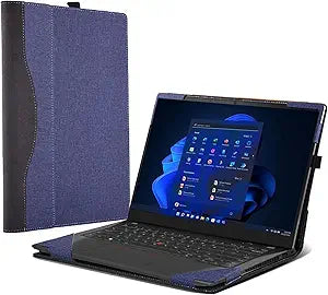 Laptop Cover for LenovoThinkPad P14s Gen 4 Gen 3 |ThinkPad P14s Gen 6 AMD (14 ) (Not Suitable for Other Models) Mobile Sleeve Computer Bag Protective PU Leather Shell (Blue)