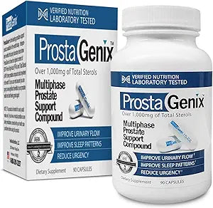ProstaGenix Multiphase Prostate Supplement-Featured on Larry King Investigative TV Show - Over 1 Million Sold -End Nighttime Bathroom Trips, Urgency, & More. 90 Capsules