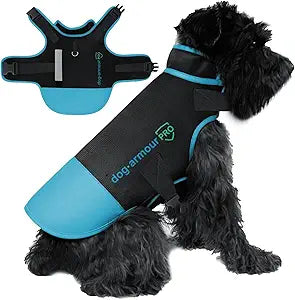 Protective Dog Harness Vest for Dogs Shield Your Pet from Raptor and Animal Attacks Adjustable, Choke Free, Waterproof, Reflective (Medium, Blue)