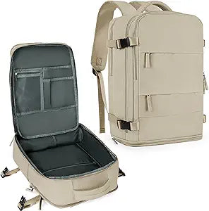 coowoz Travel Backpack For Women Men,Carry On Backpack,Hiking Backpack Waterproof Outdoor Sports Rucksack Casual Daypack travel essentials Khaki