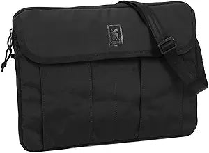Chrome Industries Large Laptop Sleeve Laptop Carrying Case with Handle for 15 Computers, Tablets & Other Tech Devices Attachment Hook for Securing to Bag Black X