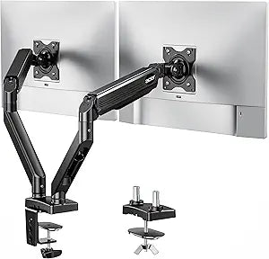 Acer Dual Monitor Arm, Computer Desk Arm with VESA Mounts for 1732 Screens, Fully Adjustable Gas Spring Monitor Stand, C-Clamp and Grommet Mounting Base, Fits 4.4 to 19.8lbs Computer Monitors