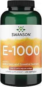 Swanson Natural Vitamin E 1000 Iu (671.10 Milligrams) 250 Sgels