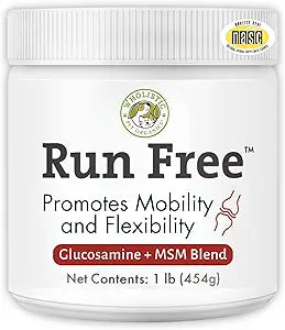 Wholistic Pet Organics Joint Supplement for Dogs - 1 Lb - Daily Dog Hip and Joint Supplement with Glucosamine Chondroitin & MSM to Support Mobility - All Breeds & Ages - Organic Glucosamine for Dogs