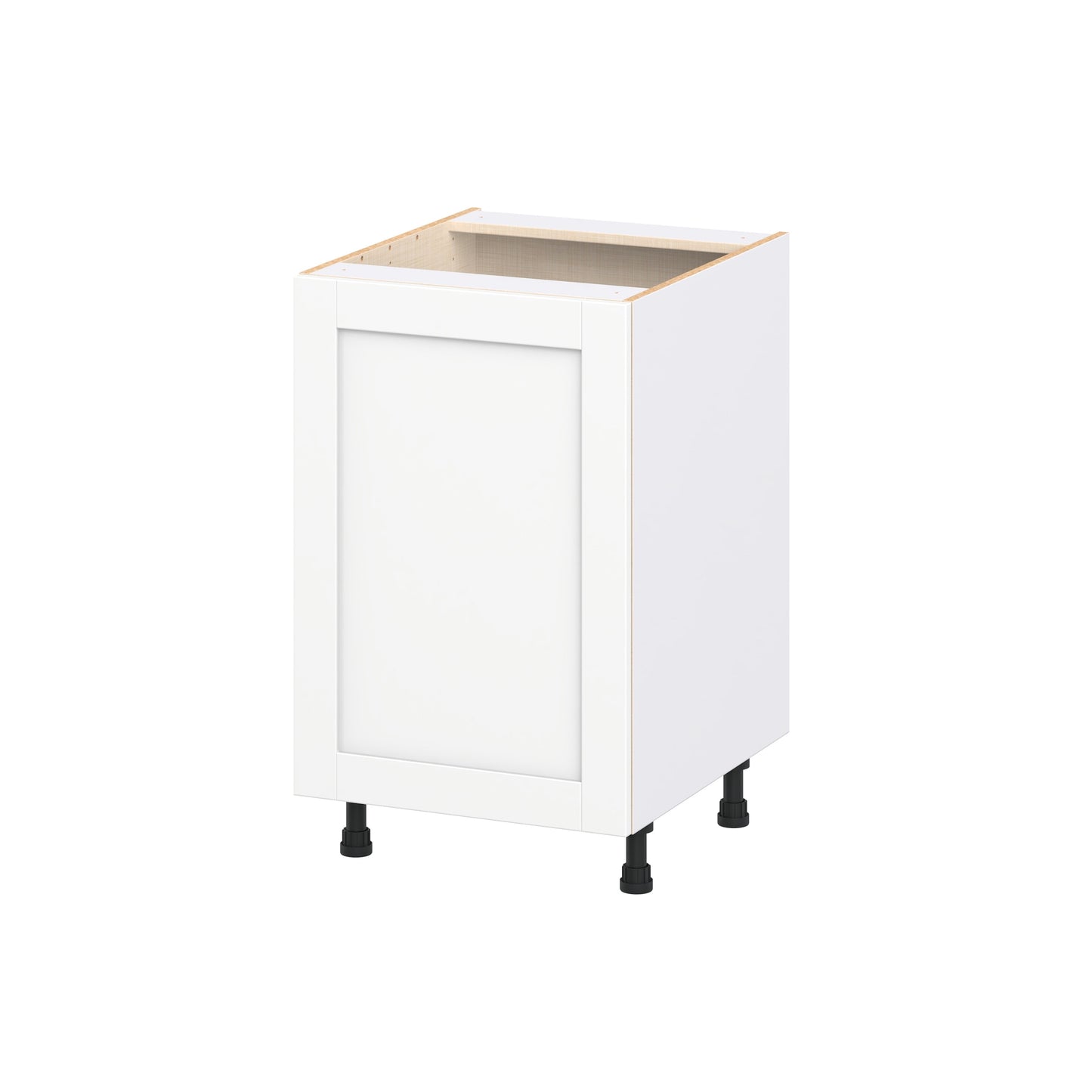 Hugo&Borg Rosemont 21-in W x 34.5-in H x 24.5-in D Bright White 3 -Drawers Base Fully Assembled Cabinet Recessed Panel Shaker