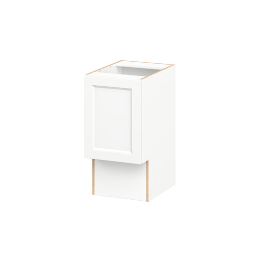 Hugo&Borg Riviera 15-in W x 30-in H x 21-in D Bright White Base Fully assembled Cabinet (Recessed Panel Shaker)