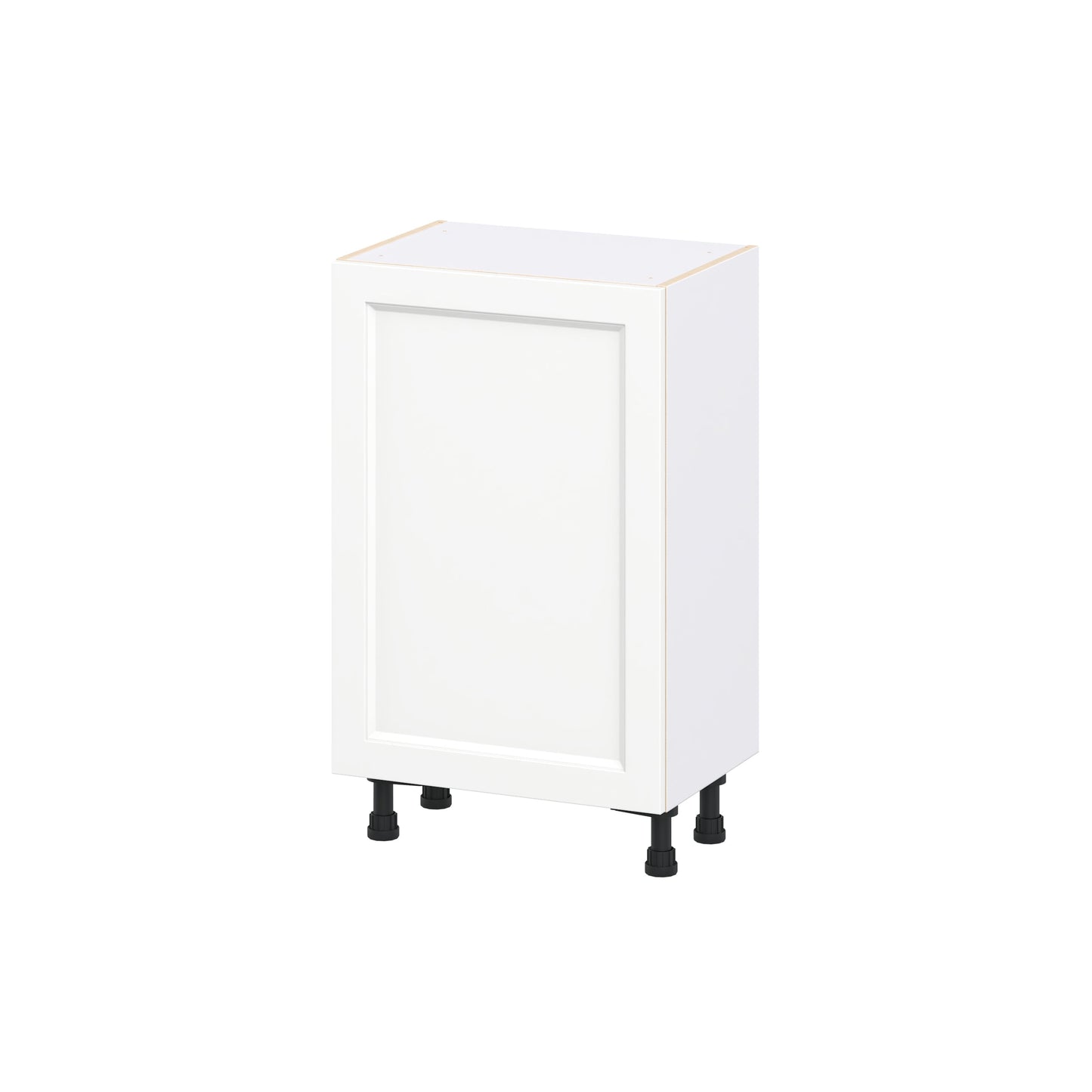 Hugo&Borg Riviera 21-in W x 34.5-in H x 14-in D Bright White Base Fully assembled Cabinet Recessed Panel