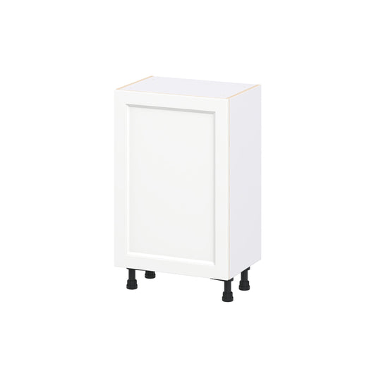 Hugo&Borg Riviera 21-in W x 34.5-in H x 14-in D Bright White Base Fully assembled Cabinet Recessed Panel