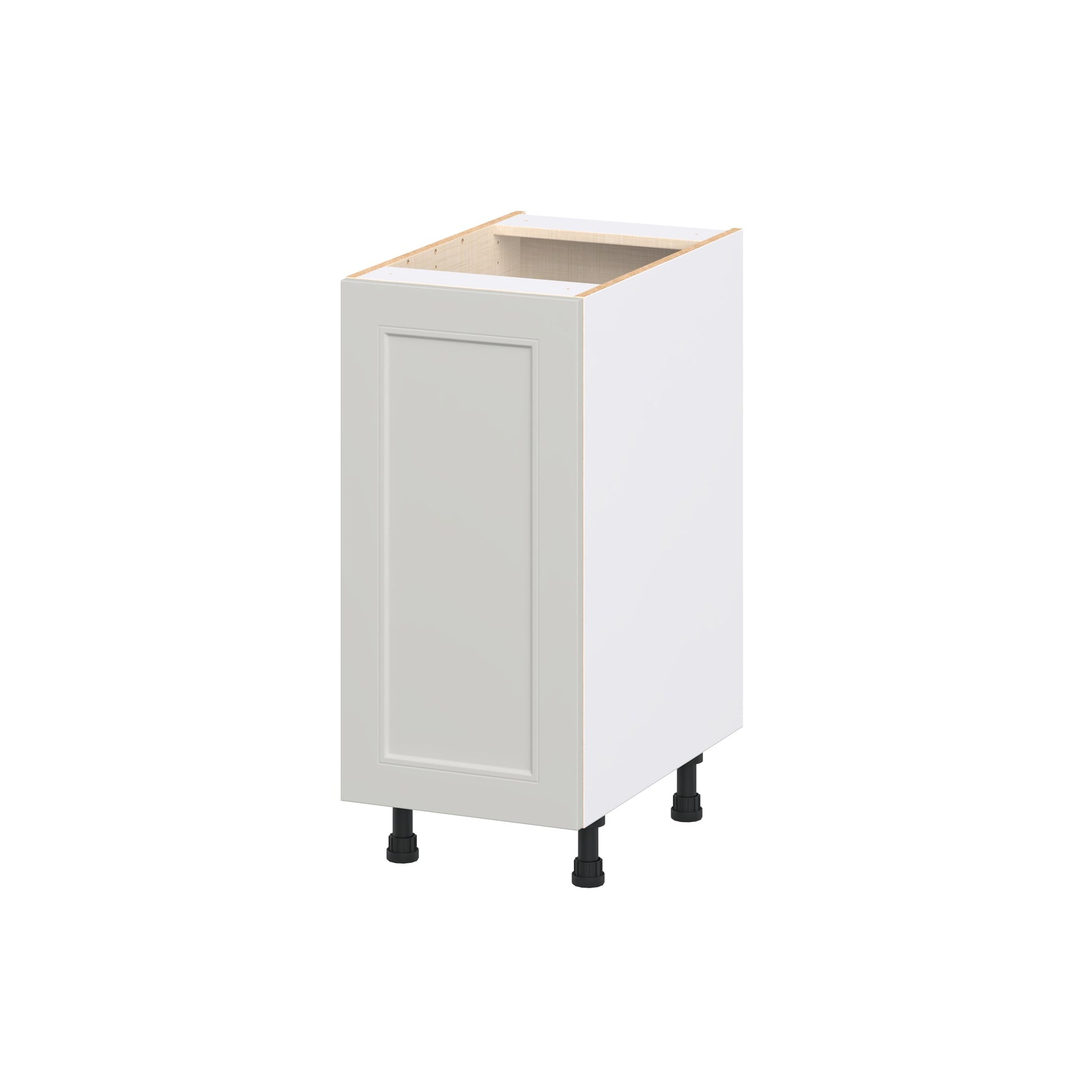 Hugo&Borg Belcourt 15-in W x 34.5-in H x 24.5-in D Painted Light Gray 3 -Drawers Base Fully Assembled Cabinet Recessed Panel Shaker