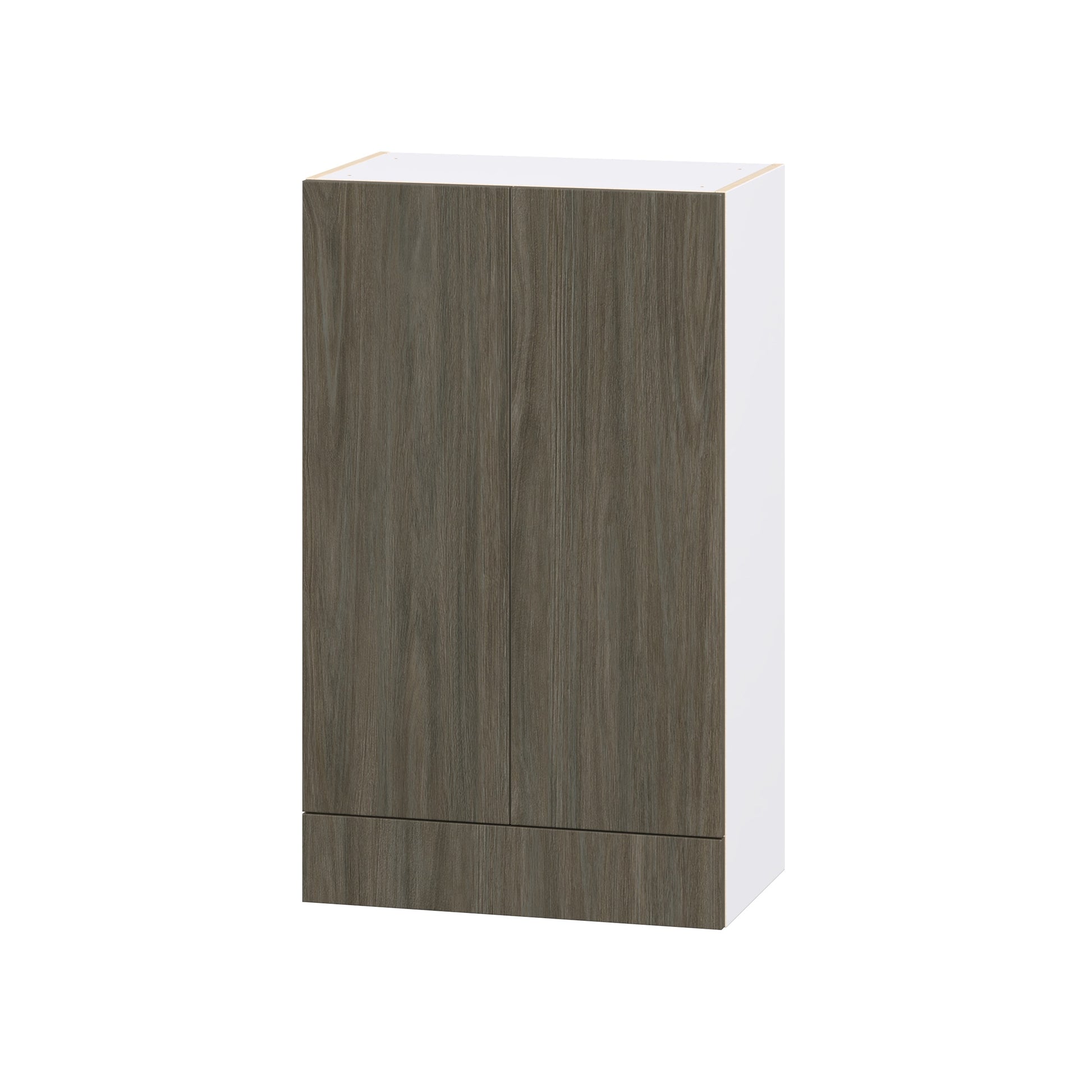 Hugo&Borg Savane 24-in W x 40-in H x 14.75-in D Brunt Walnut Wall Fully Assembled Cabinet Flat Panel Slab