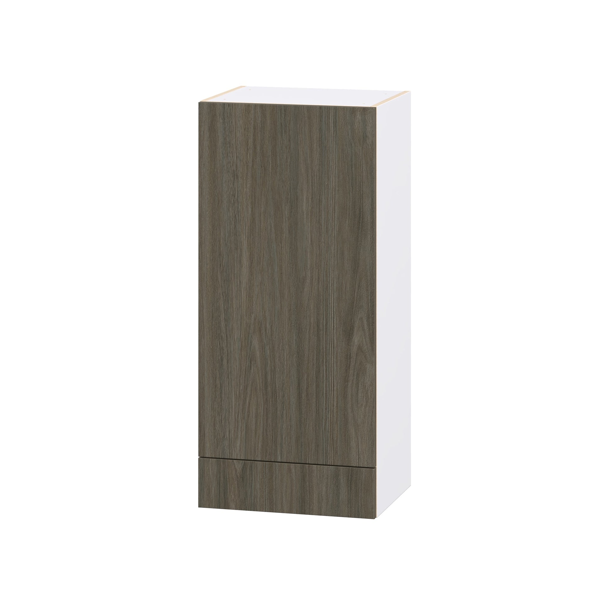 Hugo&Borg Savane 18-in W x 40-in H x 14.75-in D Brunt Walnut Wall Fully Assembled Cabinet Flat Panel Slab