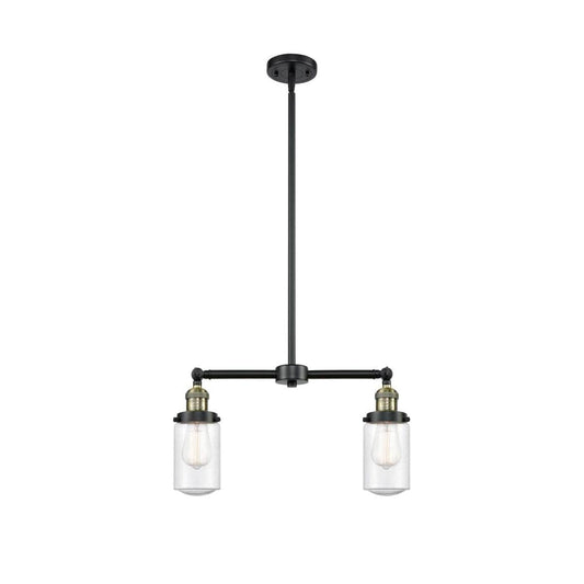 Innovations Lighting  209-BAB-G314-LED Franklin Restoration Dover Chandelier Black Antique Brass
